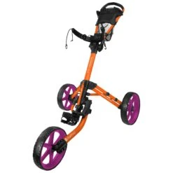 FastFold Mission 5.0 Trolley - Fuchsia Wheels -Golf gear Sales Store 154hap3z3qi