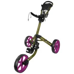 FastFold Mission 5.0 Trolley - Fuchsia Wheels -Golf gear Sales Store 33m05vp314b