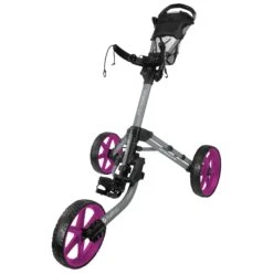 FastFold Mission 5.0 Trolley - Fuchsia Wheels -Golf gear Sales Store 3rndpdcxmoq