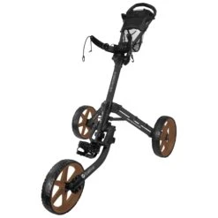 FastFold Mission 5.0 Trolley - Gold Wheels -Golf gear Sales Store a4rz3coatbk