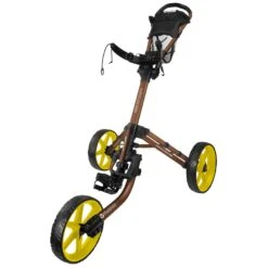 FastFold Mission 5.0 Trolley - Yellow Wheels -Golf gear Sales Store cy25k1tjm4z
