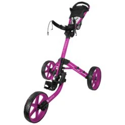 FastFold Mission 5.0 Trolley - Fuchsia Wheels -Golf gear Sales Store gvgpszxcapv