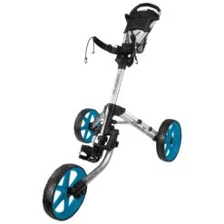 FastFold Mission 5.0 Trolley - Aqua Wheels -Golf gear Sales Store k22ww0pkstj