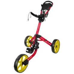 FastFold Mission 5.0 Trolley - Yellow Wheels -Golf gear Sales Store l3hrtfmwbbp