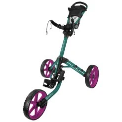 FastFold Mission 5.0 Trolley - Fuchsia Wheels -Golf gear Sales Store puyqmpgisks