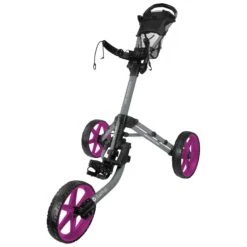 FastFold Mission 5.0 Trolley - Fuchsia Wheels -Golf gear Sales Store wcd41neuvmf