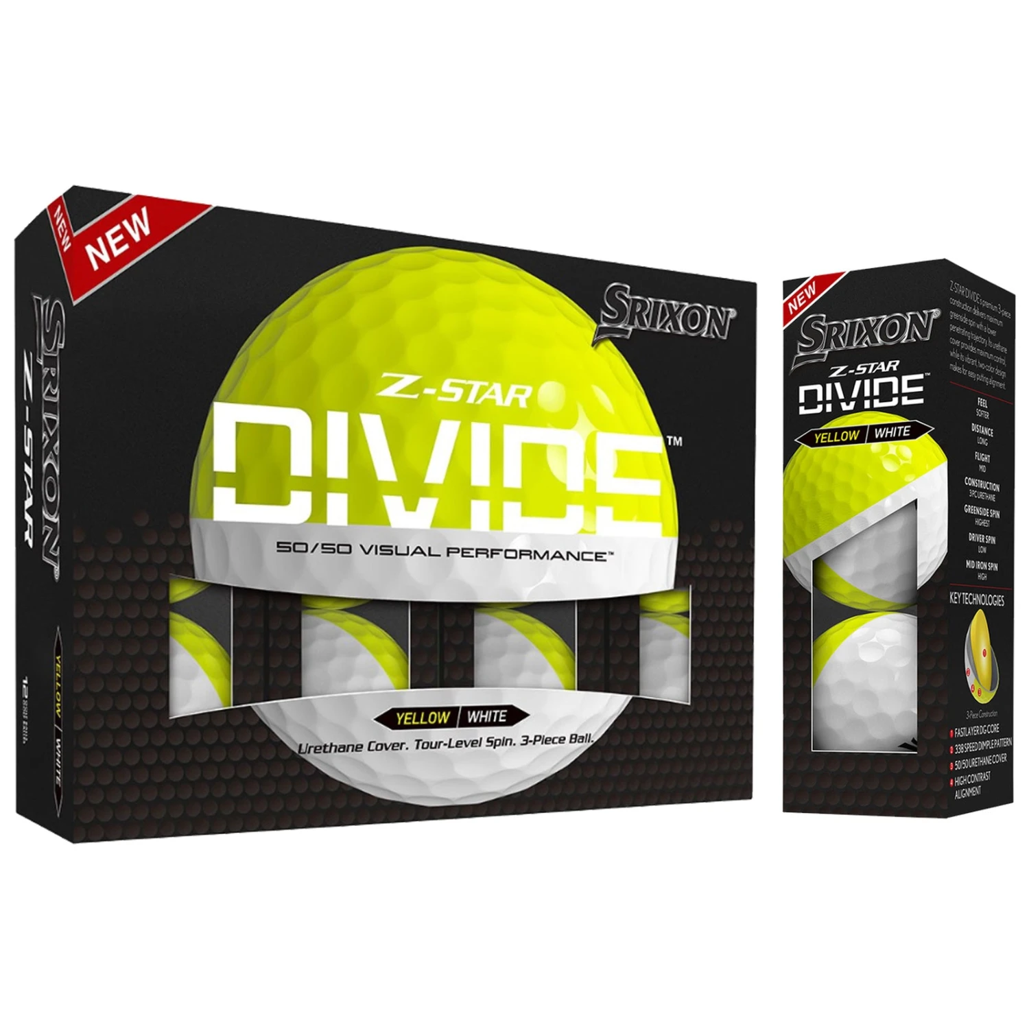 Srixon Z-Star Divide Golf Balls 1 Srixon Z-Star Divide Golf Balls
