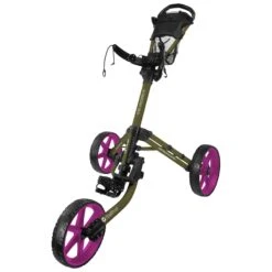 FastFold Mission 5.0 Trolley - Fuchsia Wheels -Golf gear Sales Store y5pjp1tluto